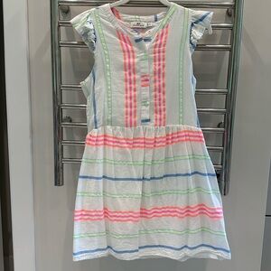 Vineyard Vines Neon stripe sleeveless dress, Size 4